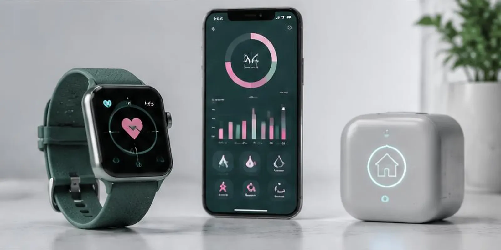 Smartwatch, phone and connected home sensor