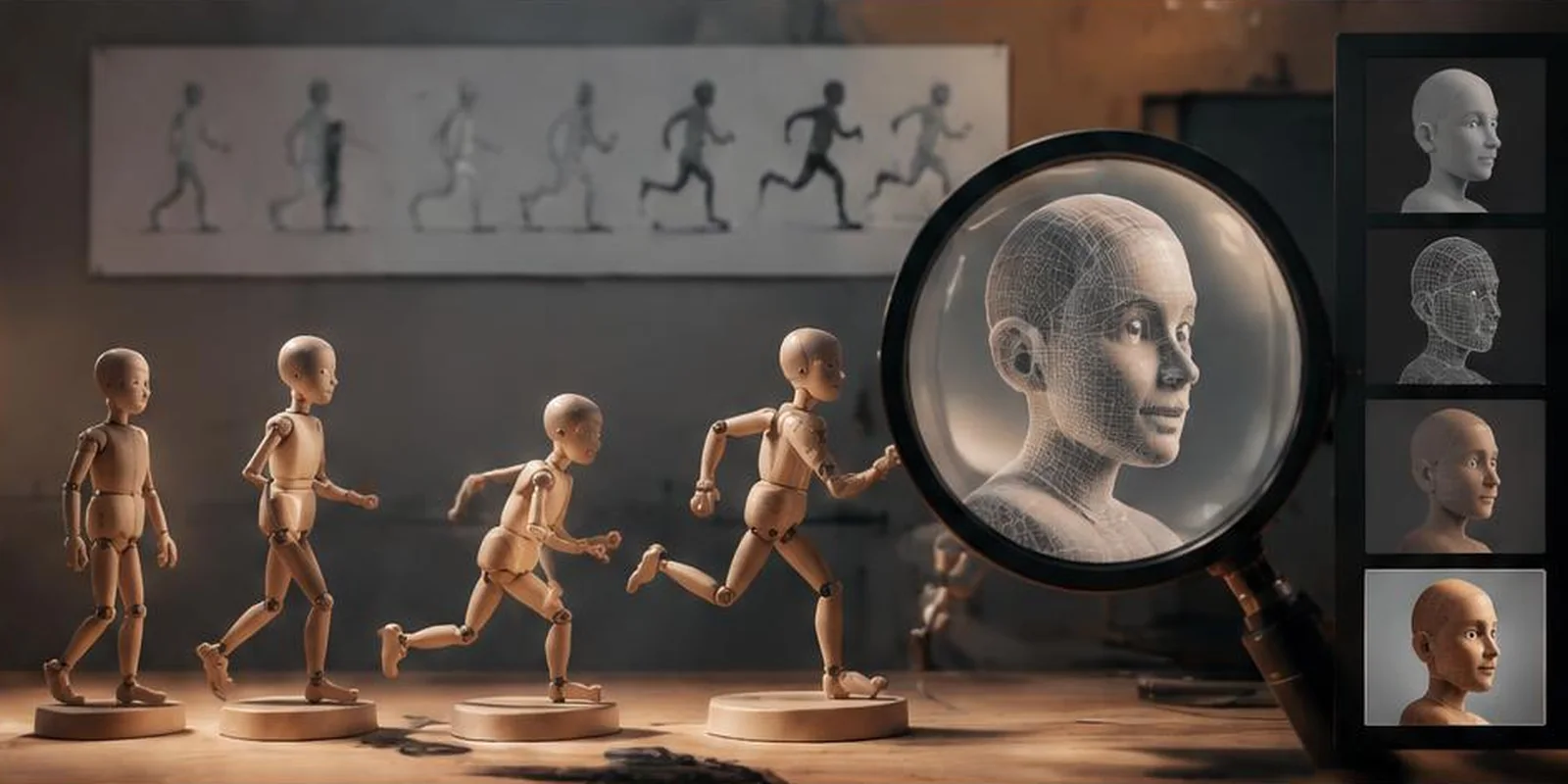 Animation poses inspected for rendering quality
