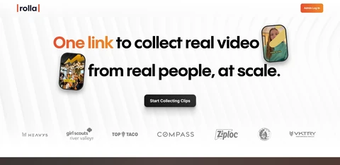 Rolla Video web platform for collecting video clips by link