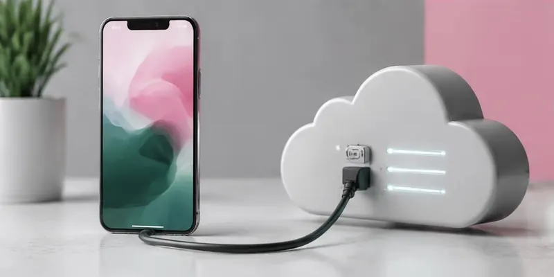 Phone connected to a cloud backend